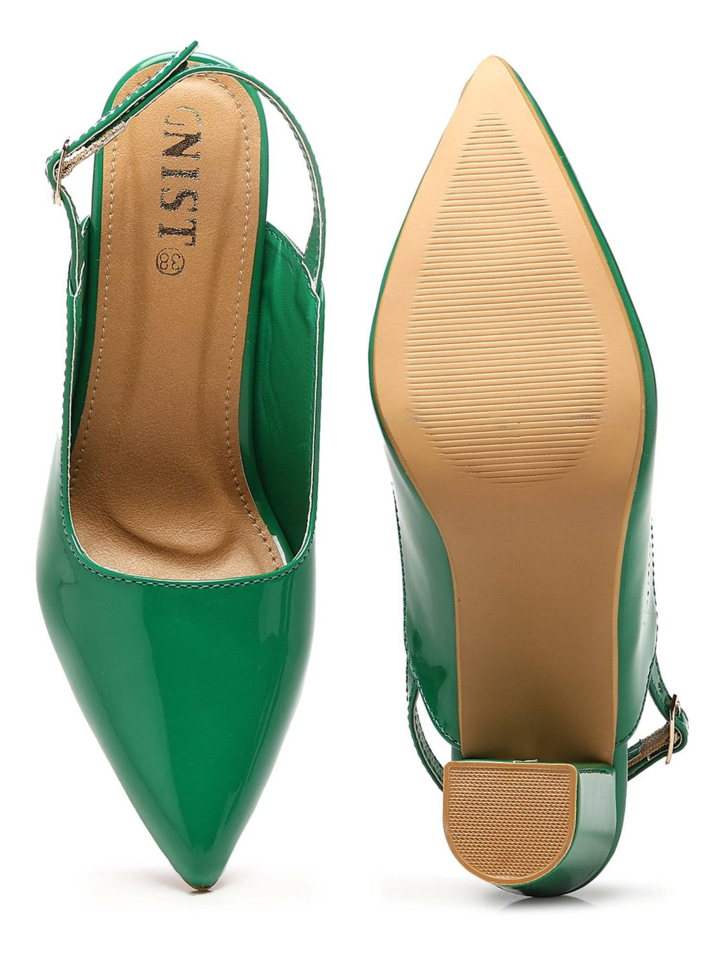 Classic Nude Block Pump Heels | H78 - view 14