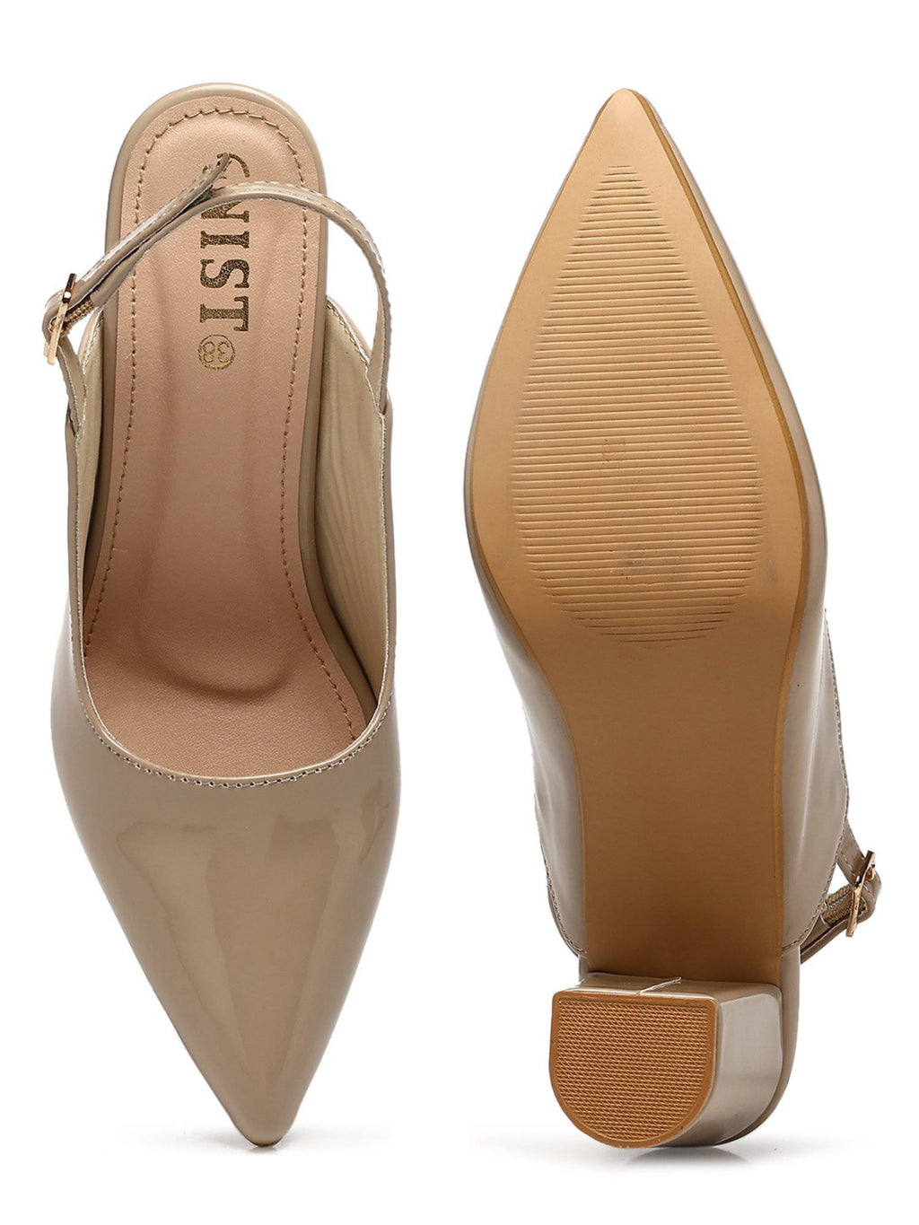 Classic White Block Pump Heels | H78 - view 28