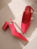 Classic Cherry Block Pump Heels | H78 - view 15