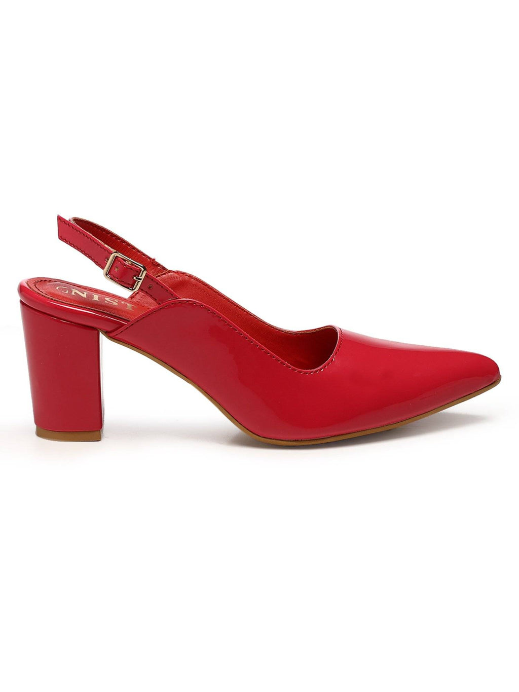 Classic Nude Block Pump Heels | H78 - view 19