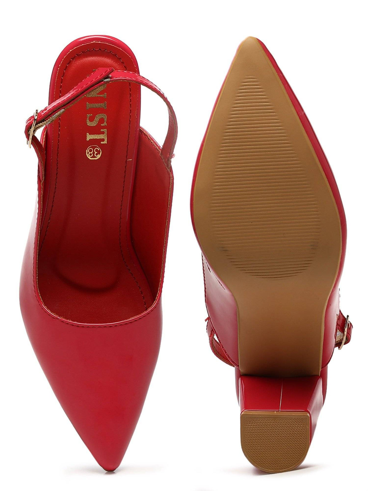 Classic White Block Pump Heels | H78 - view 21
