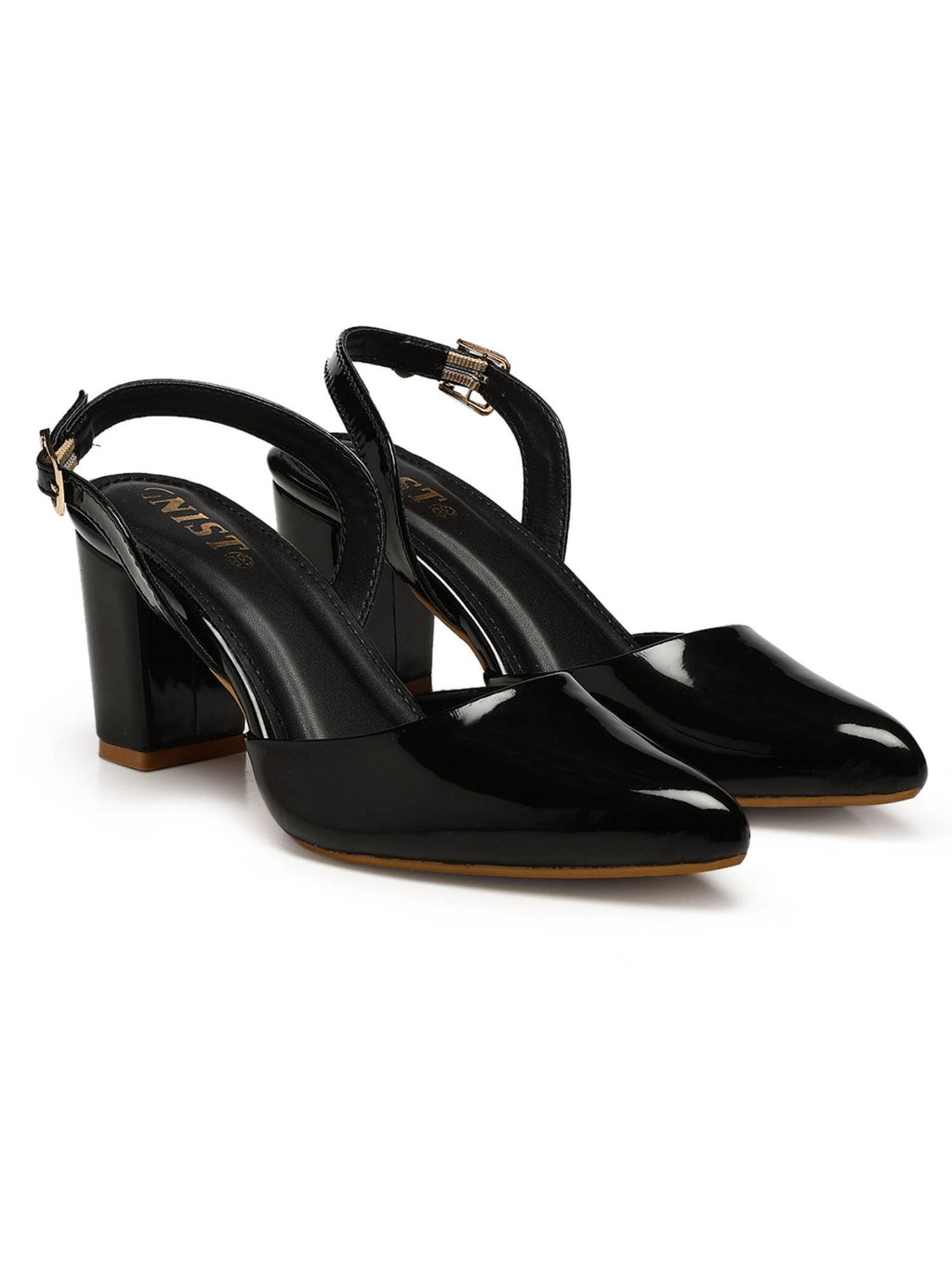 Classic Beige Block Pump Heels | H78 - view 23