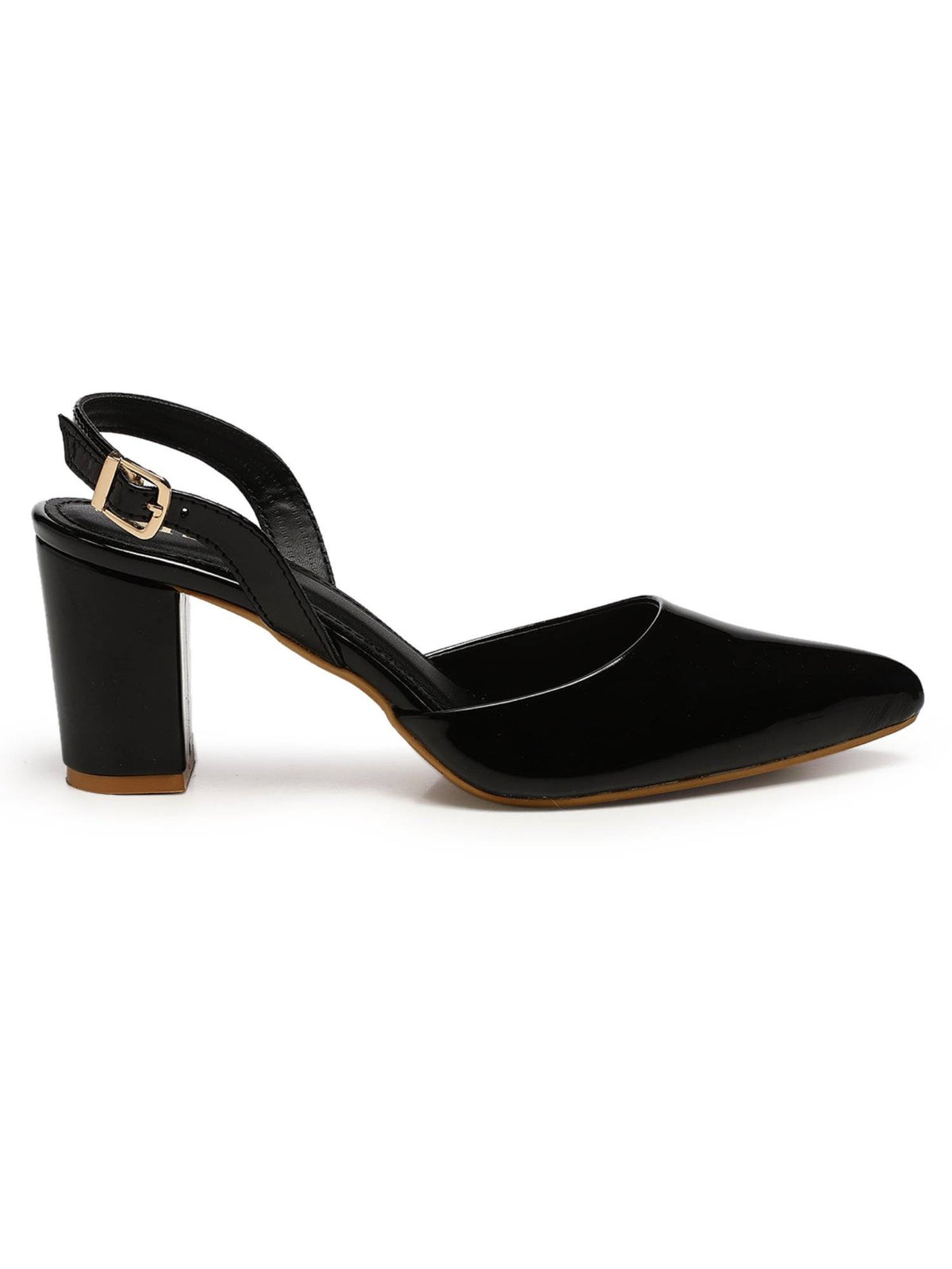 Classic Beige Block Pump Heels | H78 - view 26