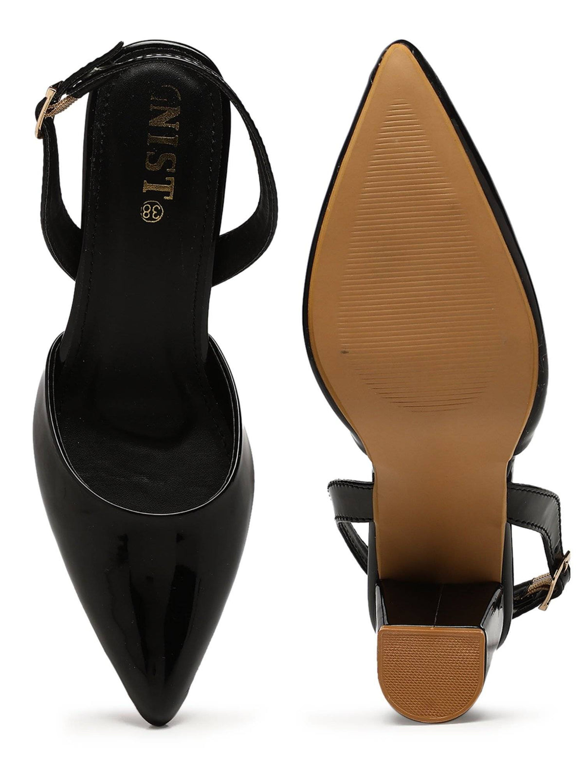 Classic Beige Block Pump Heels | H78 - view 28