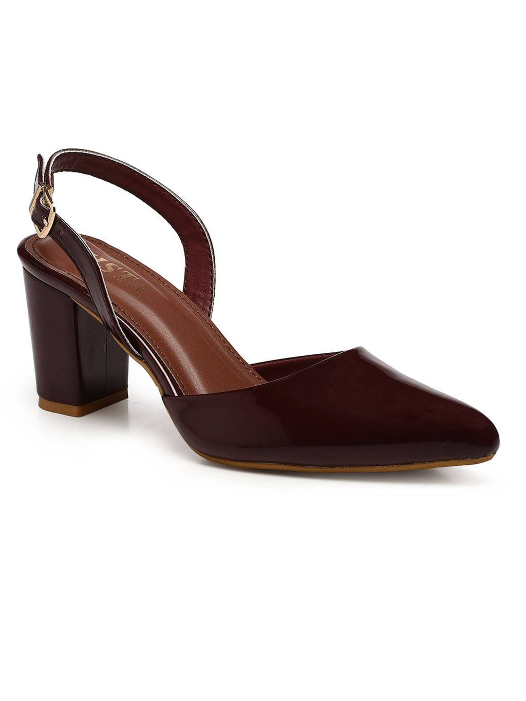 Classic Beige Block Pump Heels | H78 - view 10