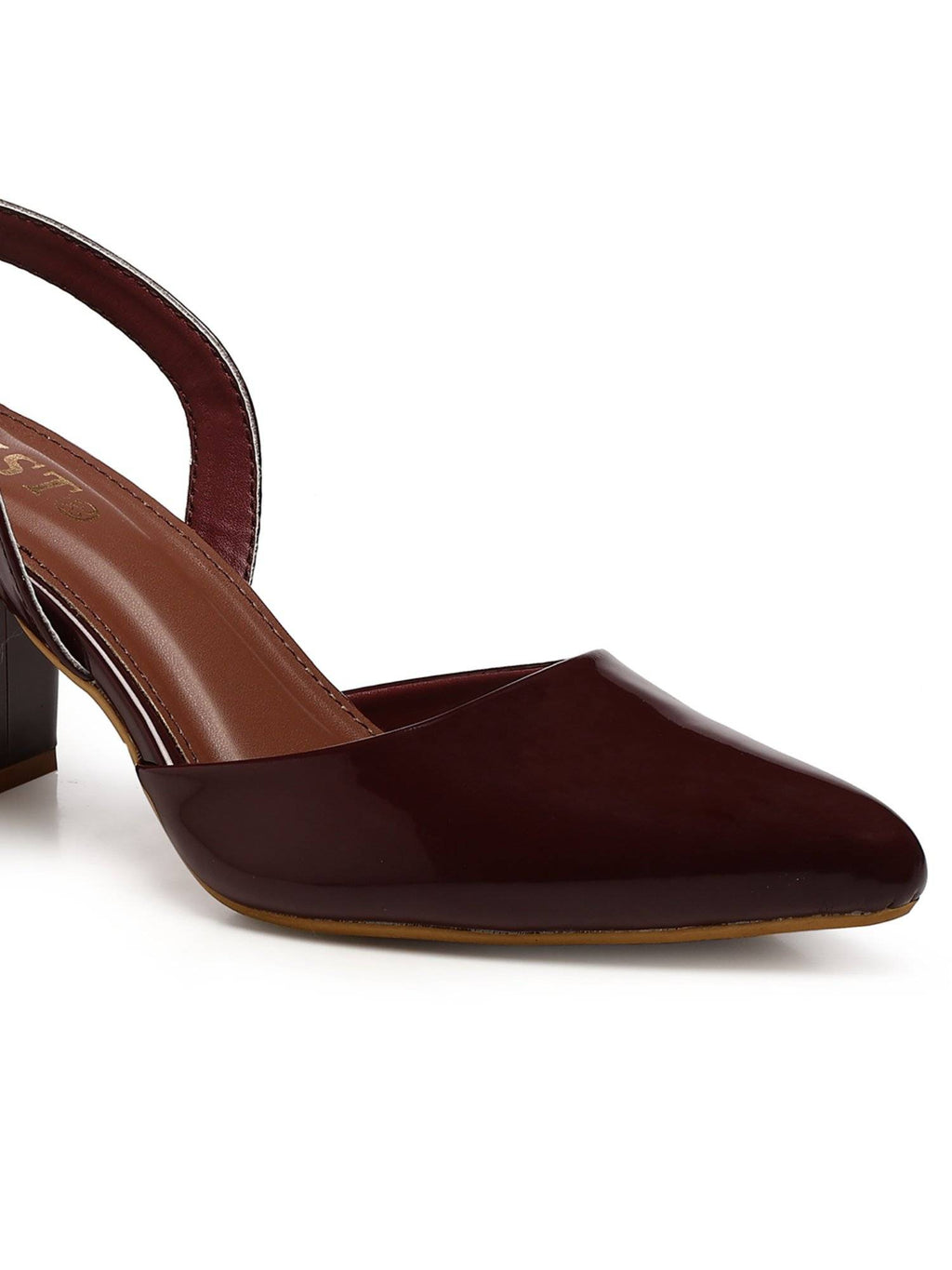 Classic Beige Block Pump Heels | H78 - view 11