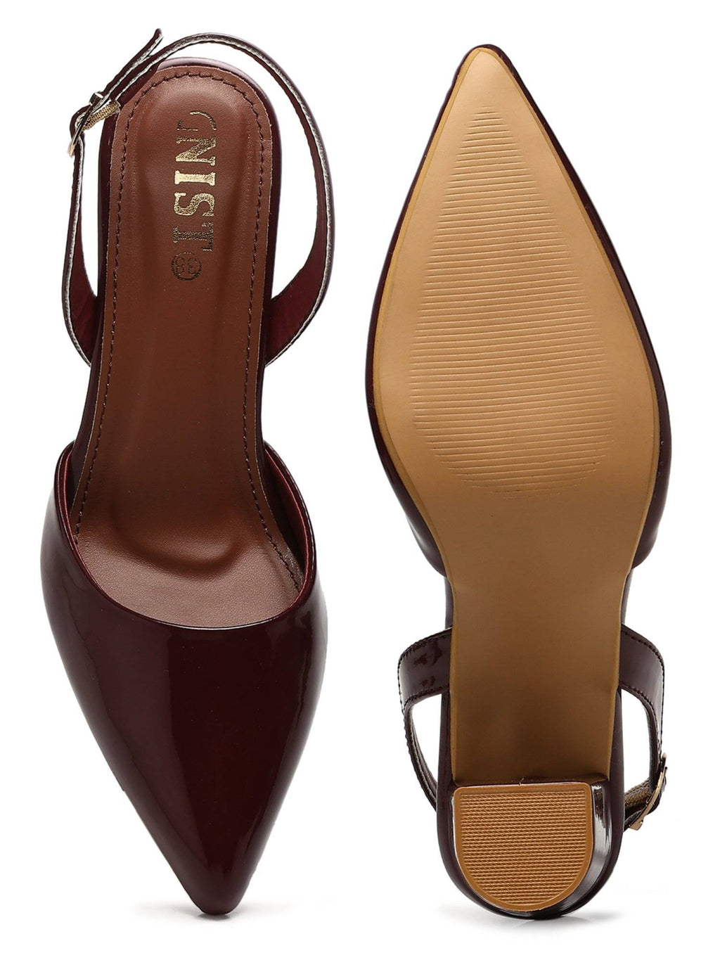 Classic Beige Block Pump Heels | H78 - view 14