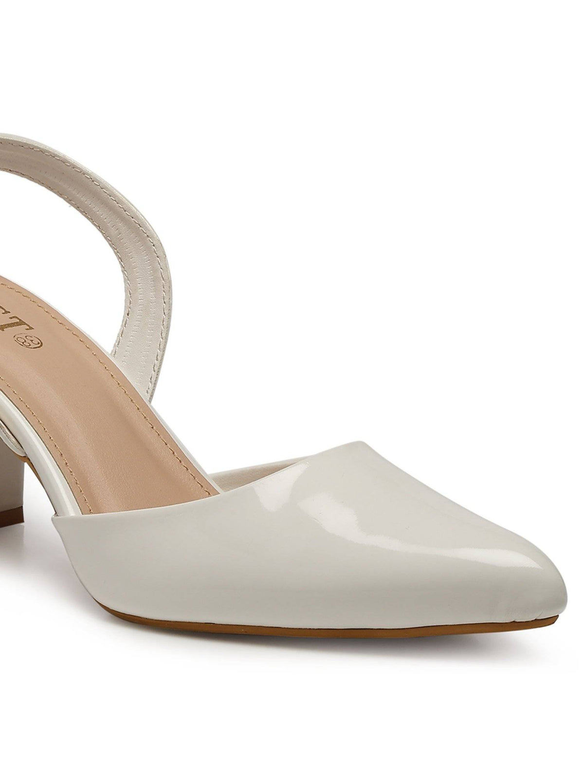 Classic Beige Block Pump Heels | H78 - view 18