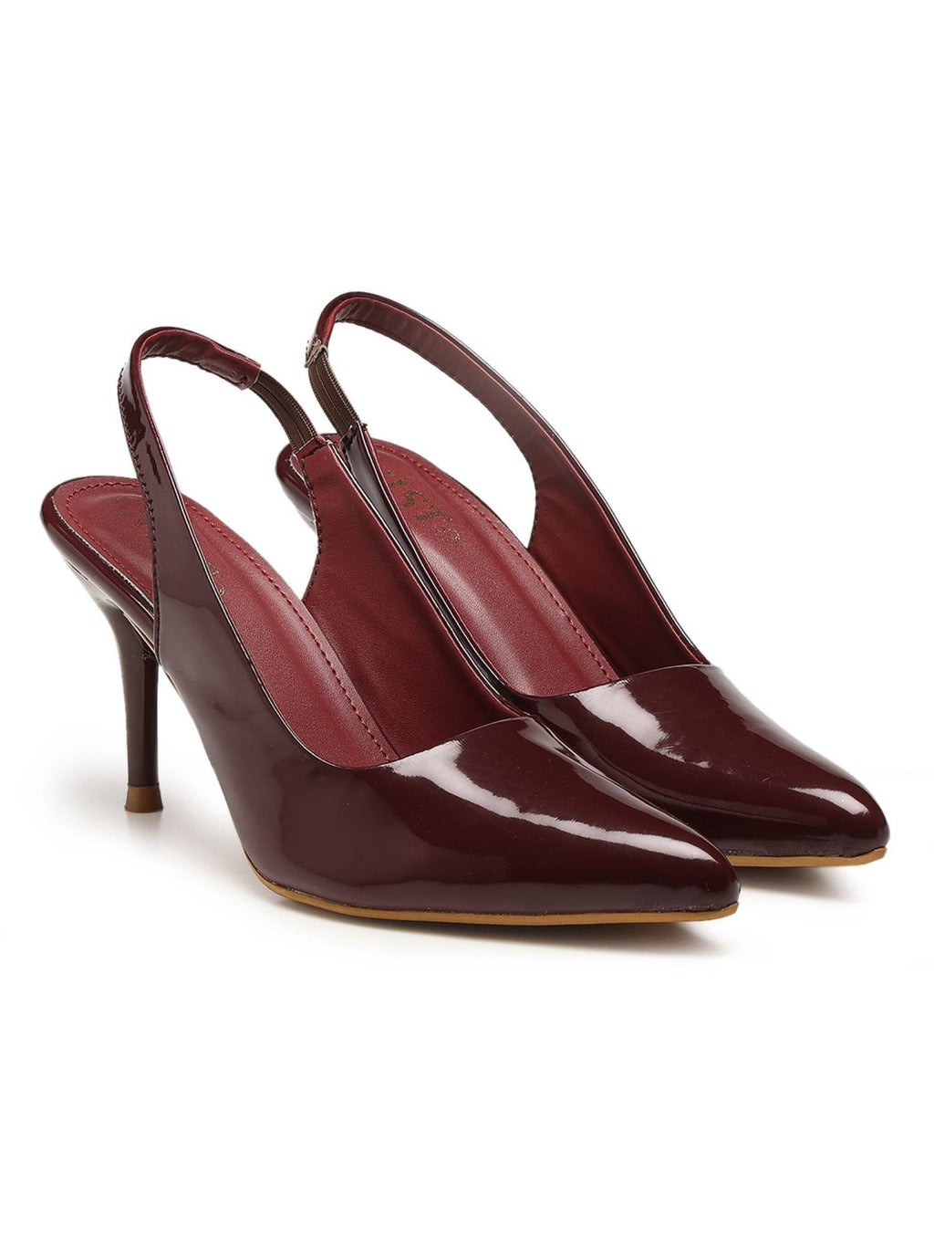Pointed Cherry Stiletto Pump Heels | H78 - view 2