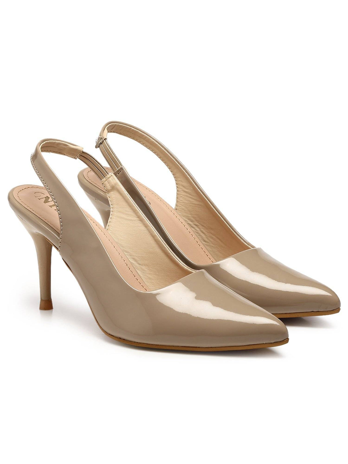 Pointed Nude Stiletto Pump Heels | H78 - view 2