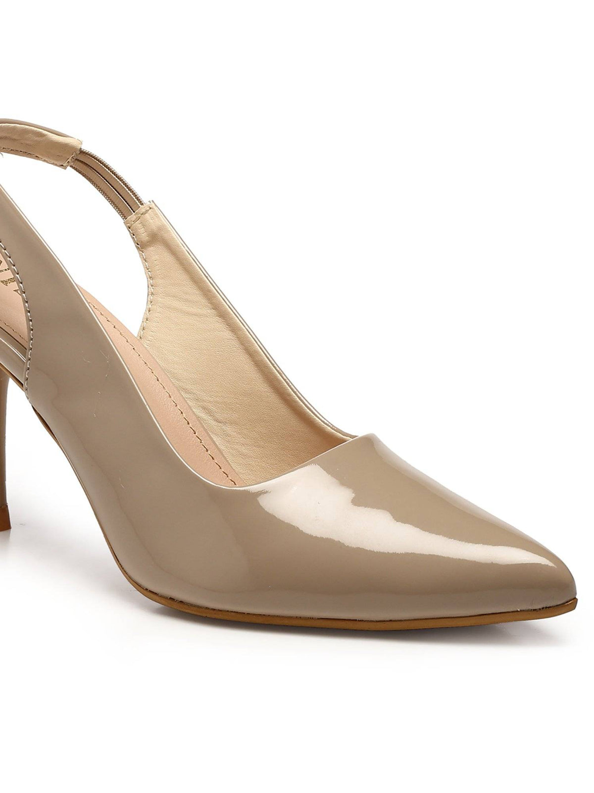 Pointed Nude Stiletto Pump Heels | H78 - view 4