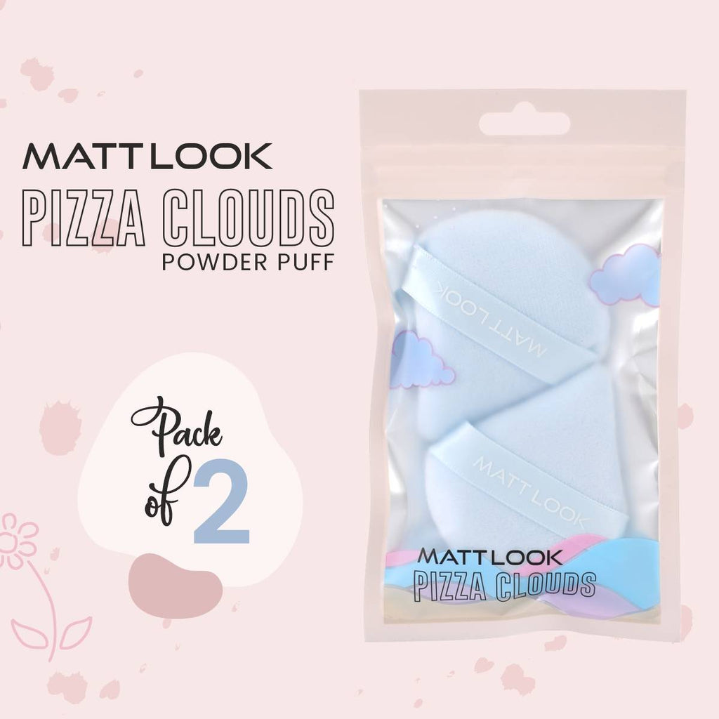 Pizza Clouds Powder Blue Puff - Pack Of 2 | C83 - view 2