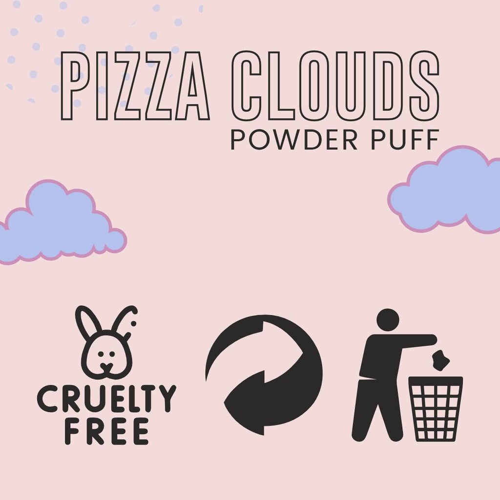 Pizza Clouds Powder Blue Puff - Pack Of 2 | C83 - view 7