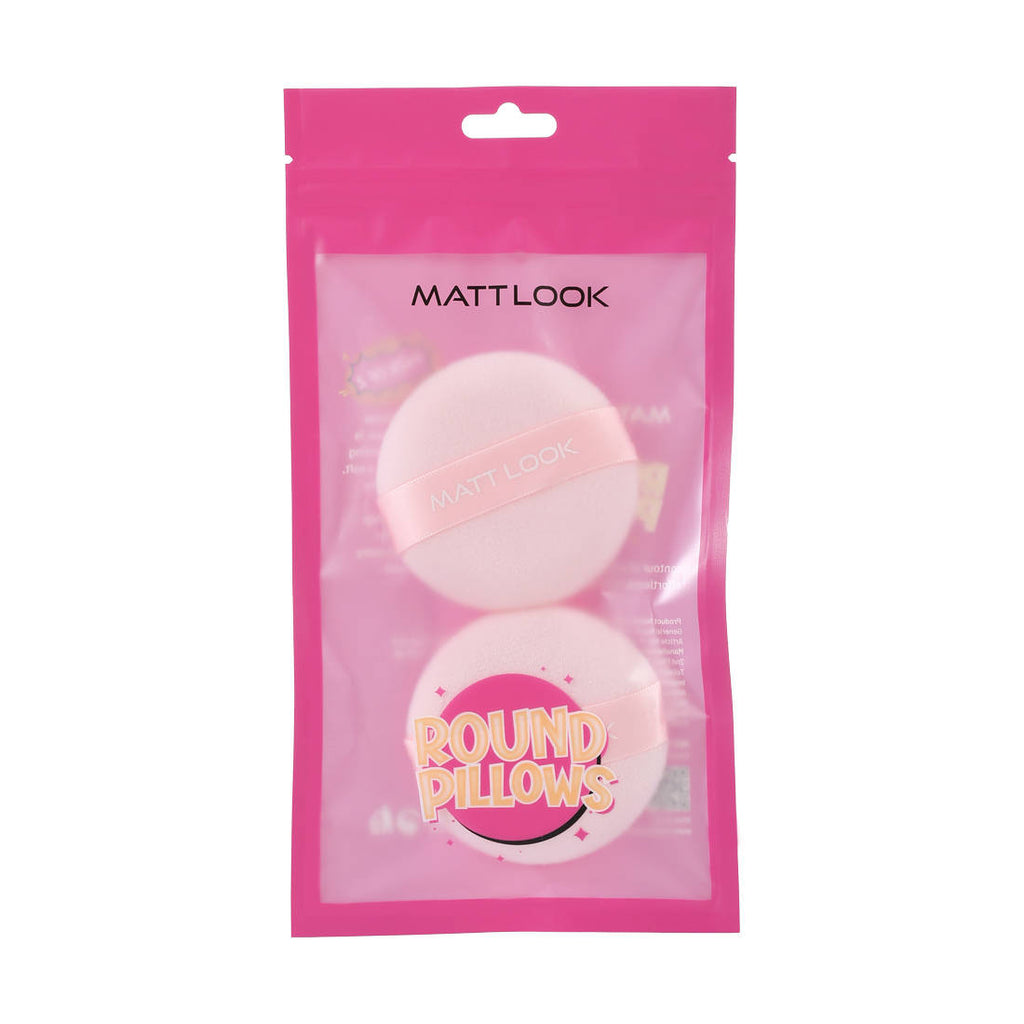 Round Pillows Powder Pink Puff - Pack Of 2 | C83 - view 3