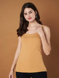 Womens Navy Blue Regular Strap Cotton Camisole Top | TT98 - view 42