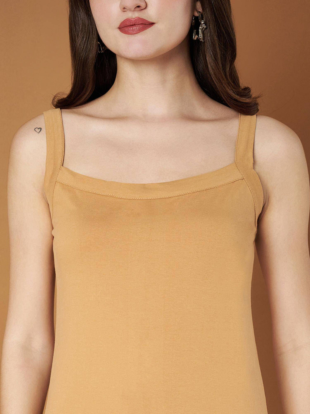 Womens Navy Blue Regular Strap Cotton Camisole Top | TT98 - view 47