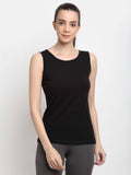 Maroon Round Neck Cotton Non Padded Camisole Top | TT98 - view 30