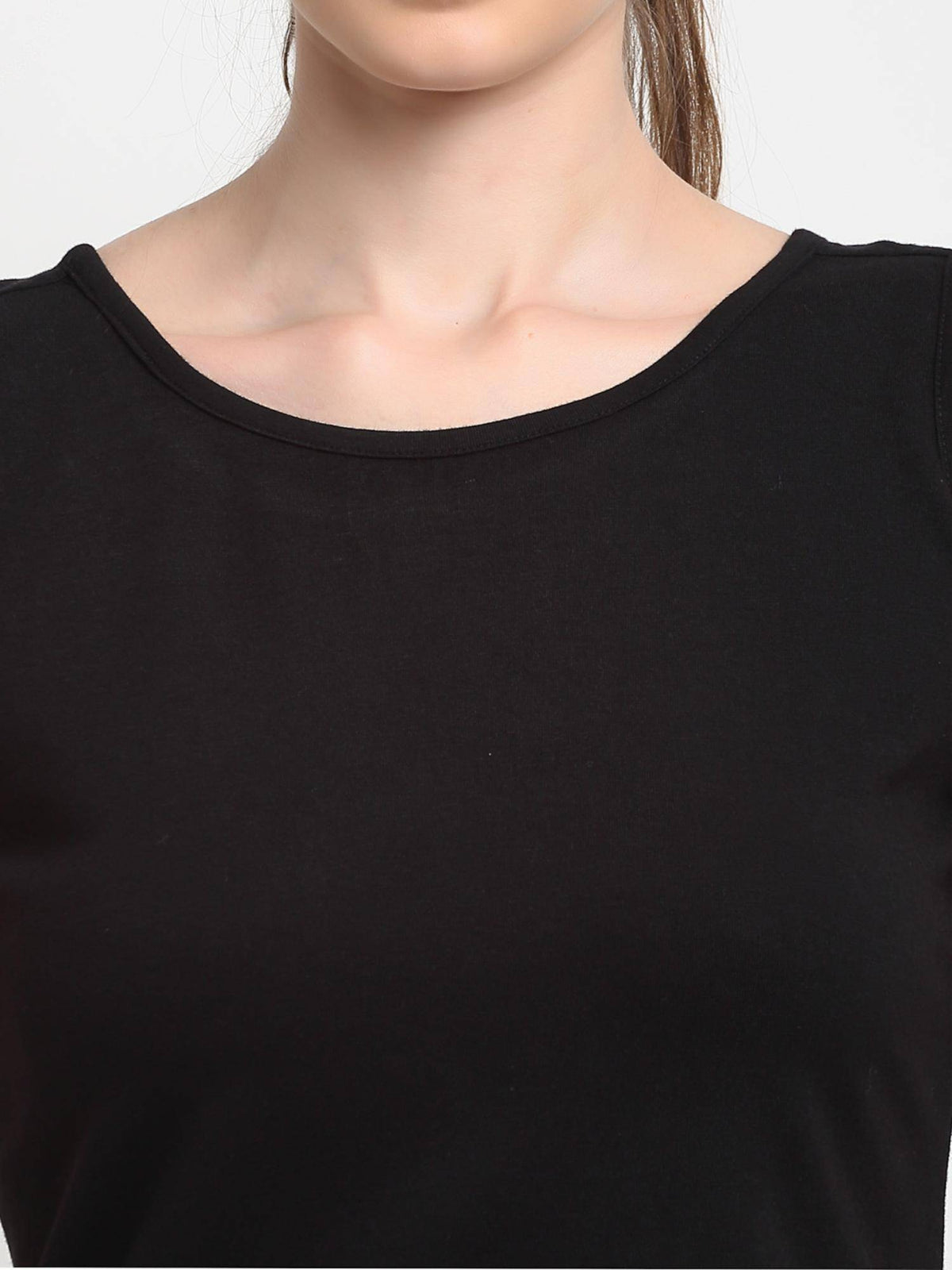 Maroon Round Neck Cotton Non Padded Camisole Top | TT98 - view 34