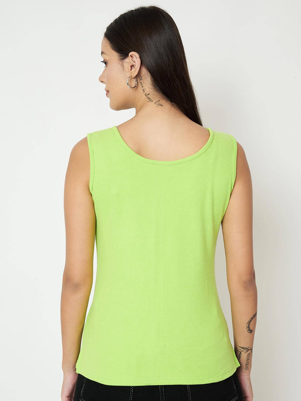 Maroon Round Neck Cotton Non Padded Camisole Top | TT98 - view 42