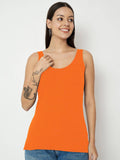 Purple Round Neck Cotton Non Padded Camisole Top | TT98 - view 43