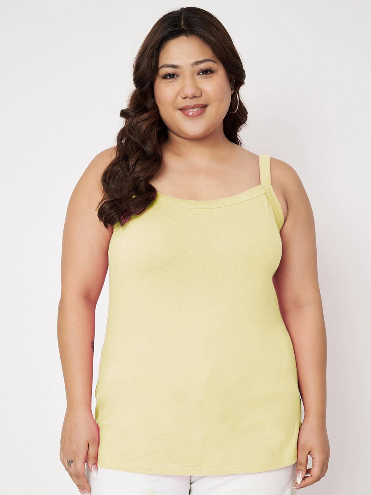 Navy Blue Plus Size Non-Padded Camisole Top | TT98 - view 29