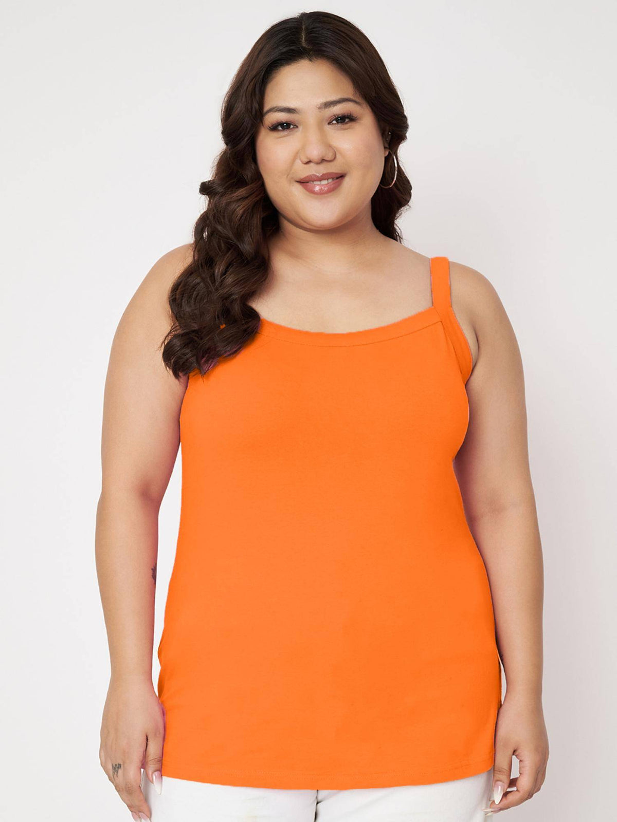 Black Plus Size Non-Padded Camisole Top | TT98 - view 50