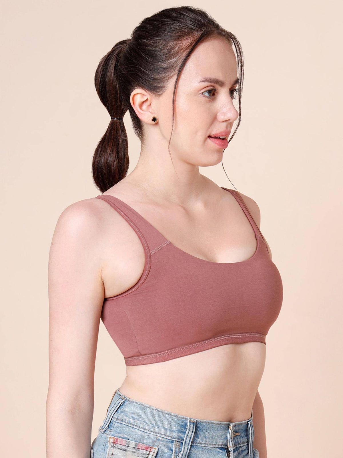 Brown Padded Bra | sb09 - view 3