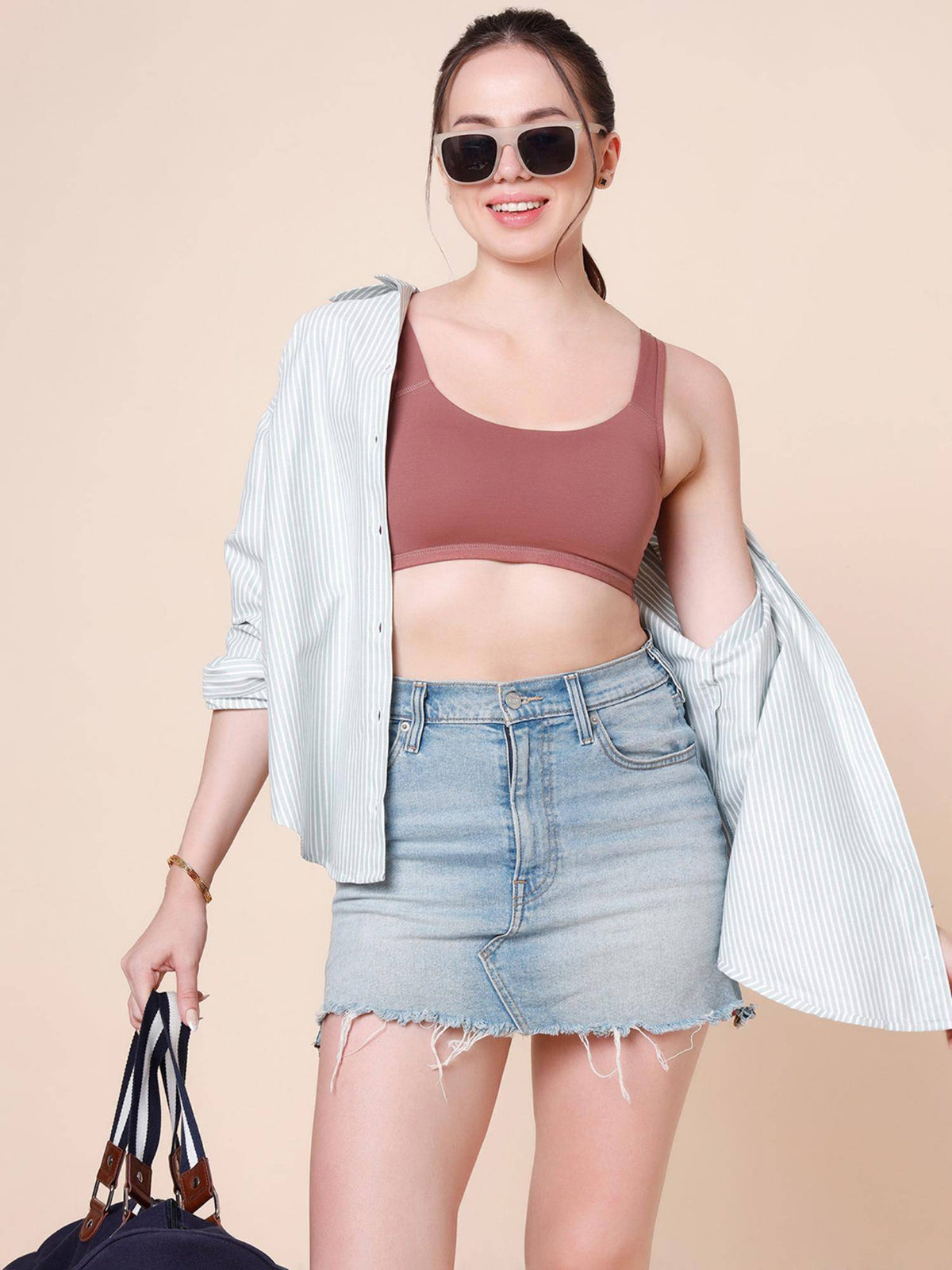 Brown Padded Bra | sb09 - view 6