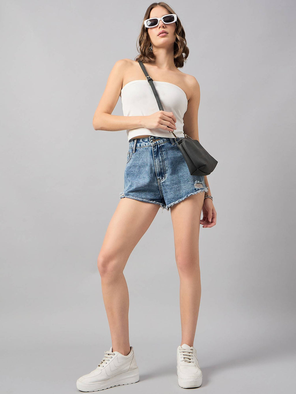 Off White Women Cotton Tube Top | TT90 - view 5