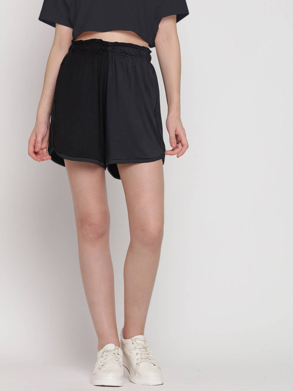 Black Flow Fit High Rise Shorts - view 1