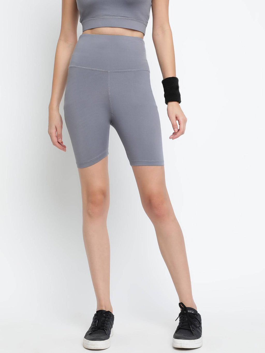 Women White Desire High Rise Shorts - view 6