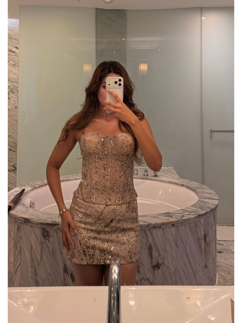 Berlin Cream Embellished Corset Top | CT61 - view 5