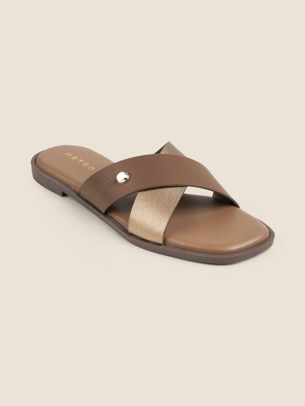 Women Brown Flats | F61 - view 3