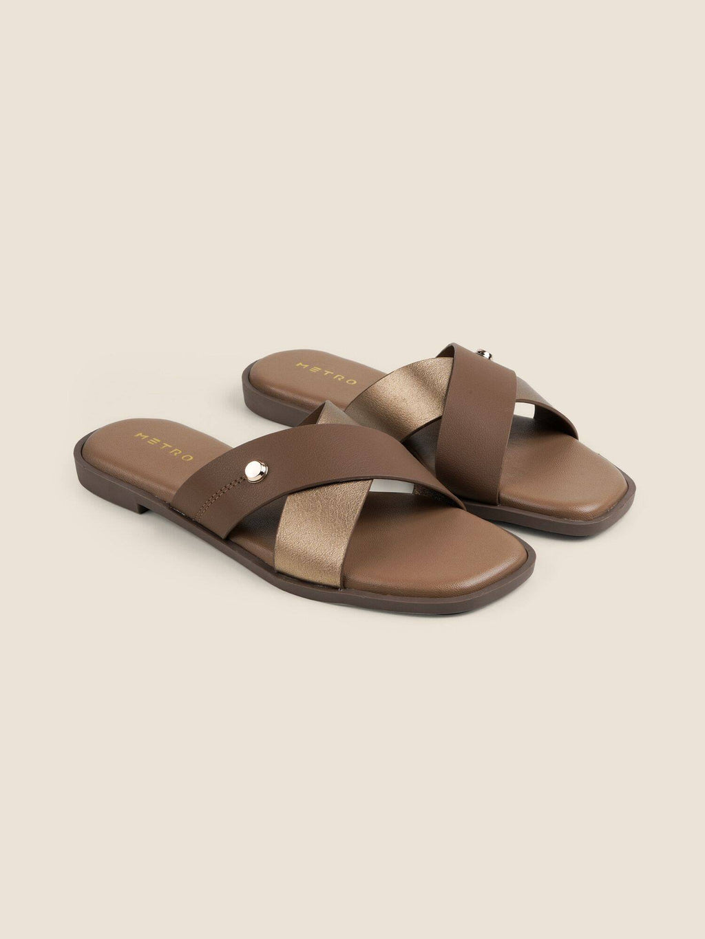 Women Brown Flats | F61 - view 8