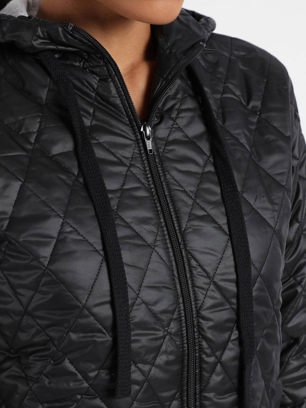 Womens Quilted Puffer Jacket With Zip-Closure | JC78 - view 6