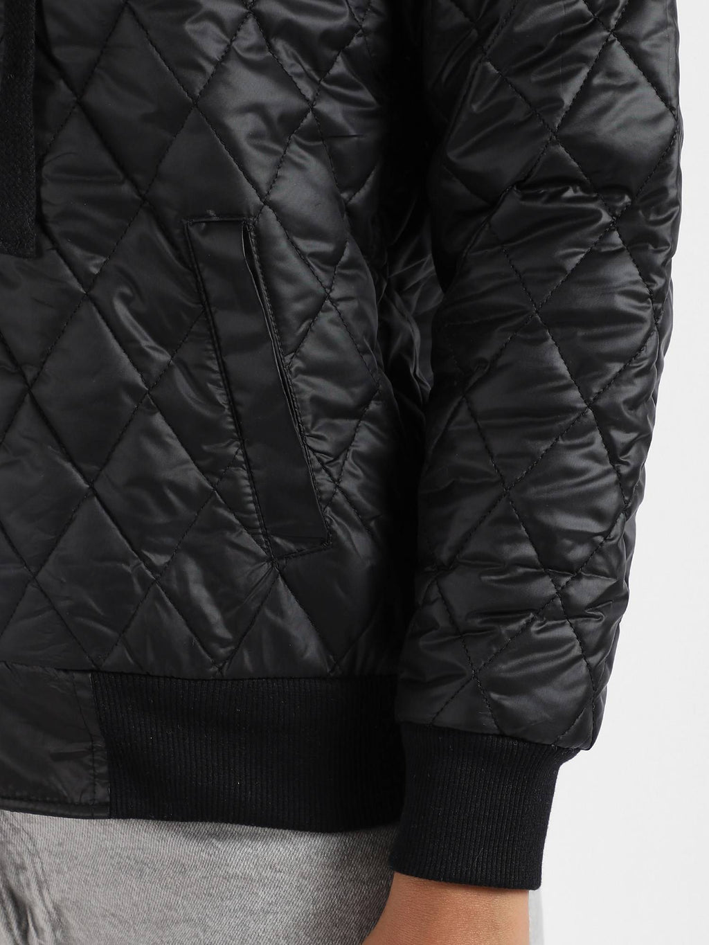 Womens Quilted Puffer Jacket With Zip-Closure | JC78 - view 7