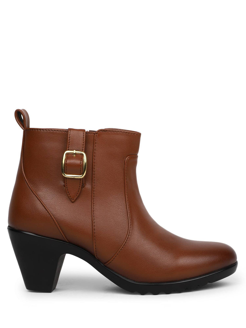 Tan Women Zip Casual Boots | BT61 - view 4