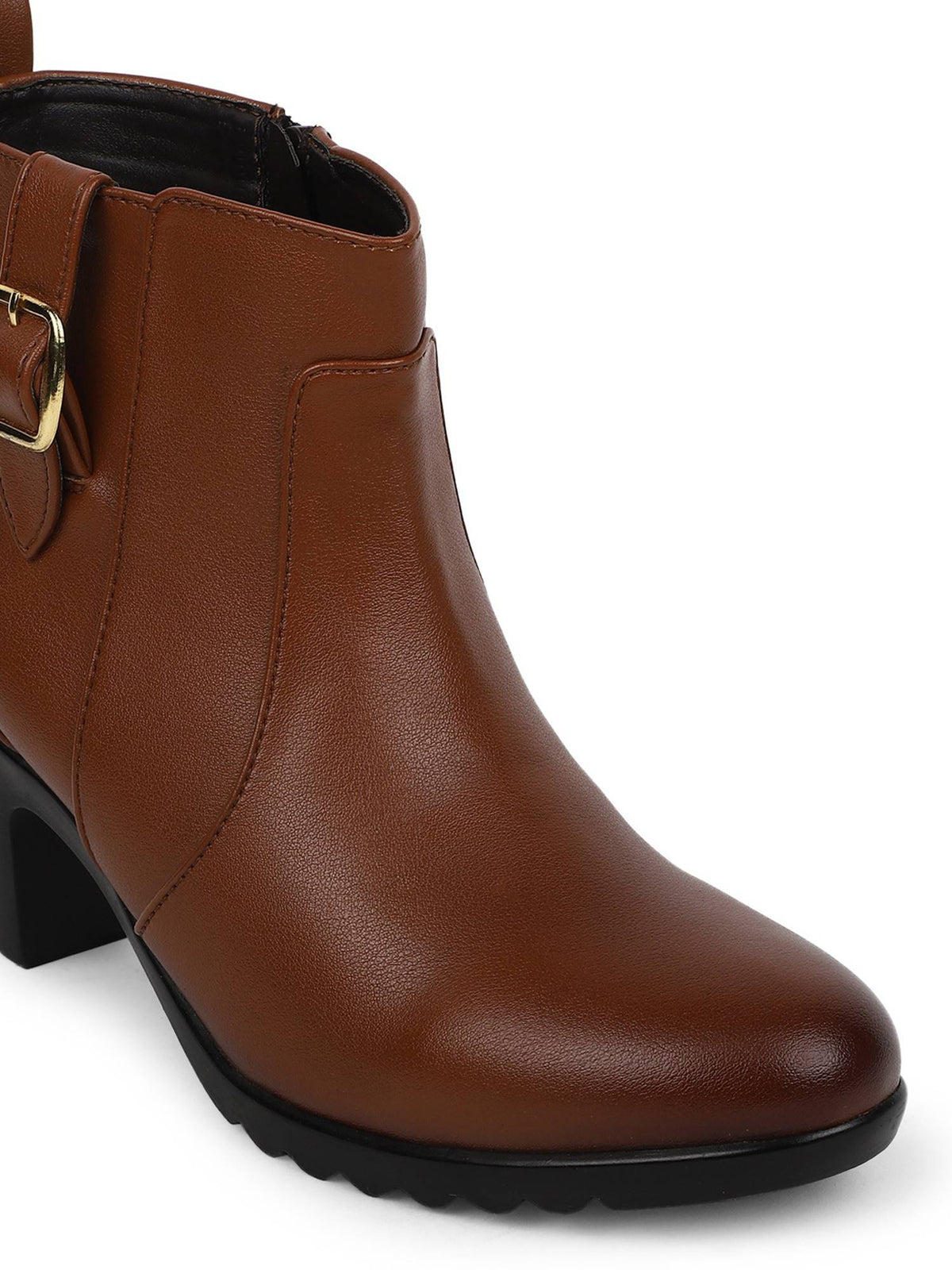 Tan Women Zip Casual Boots | BT61 - view 6