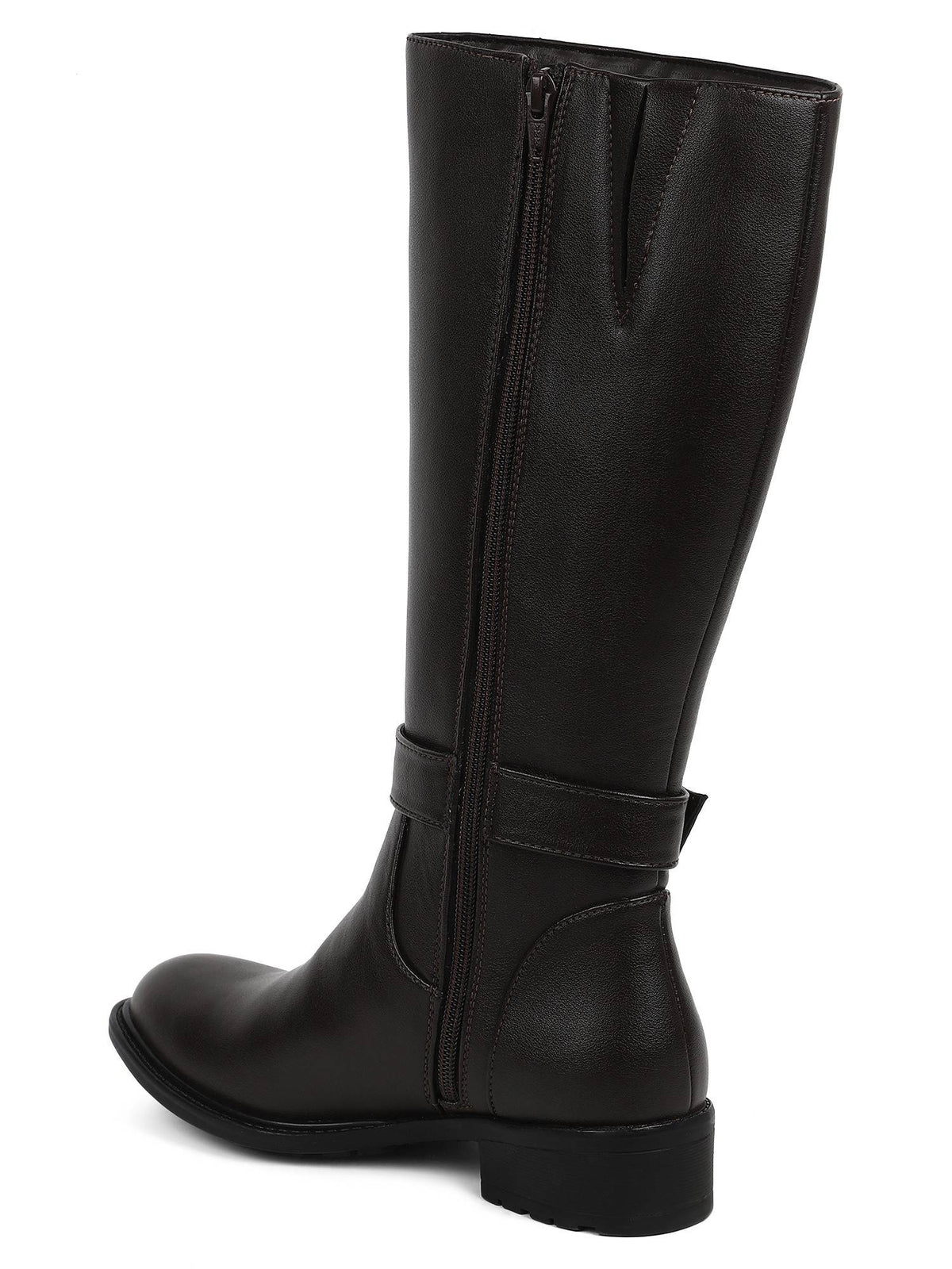 Brown Women Zip Casual Boots | BT61 - view 4