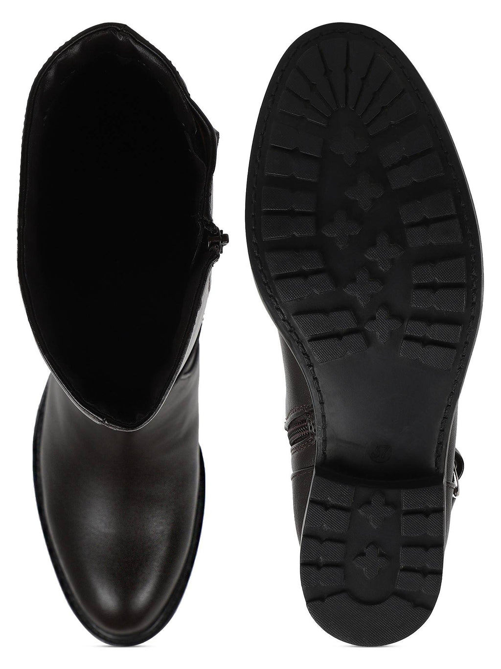 Brown Women Zip Casual Boots | BT61 - view 5