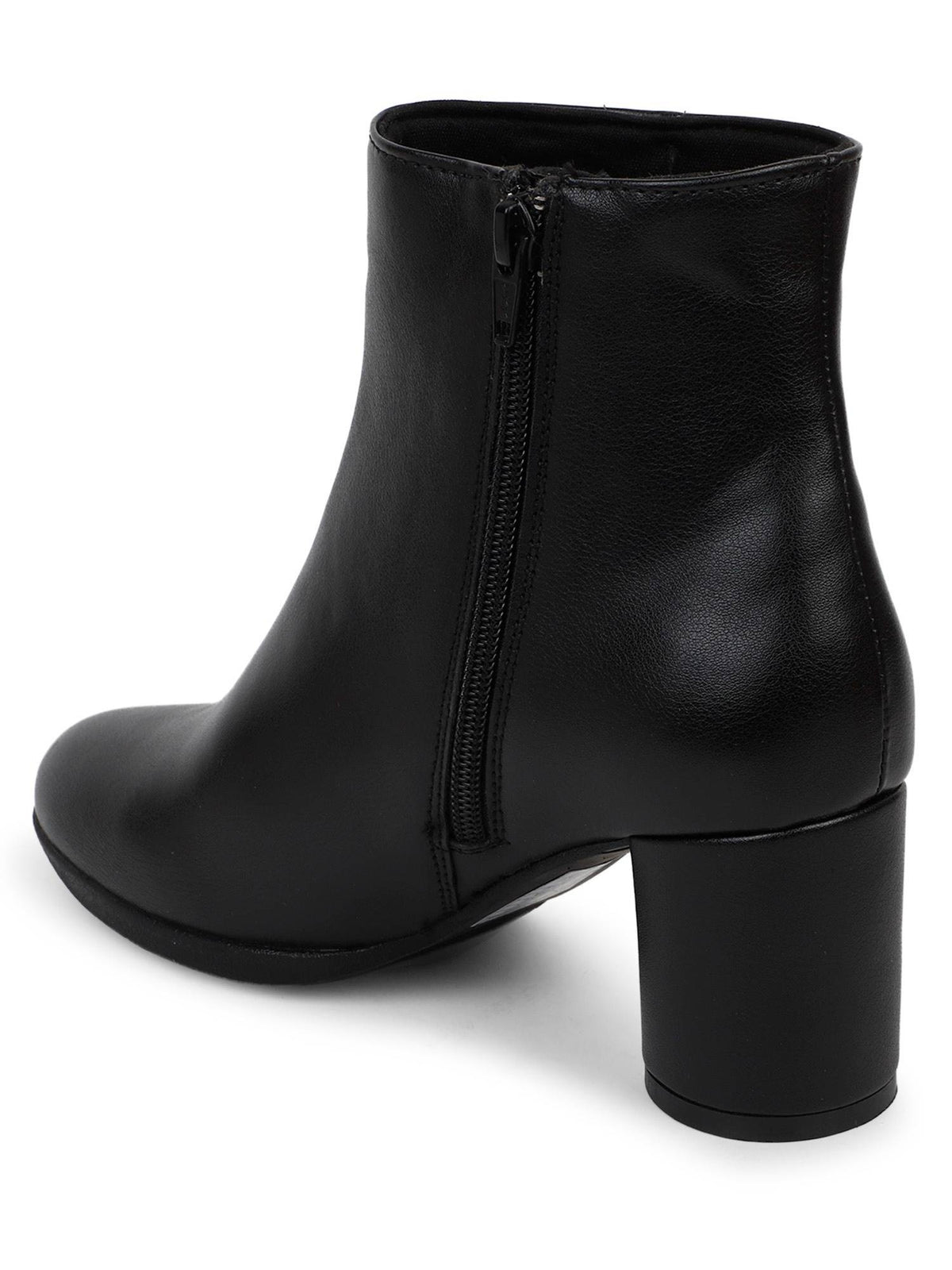 Black Women Slip On Casual Boots | BT61 - view 2