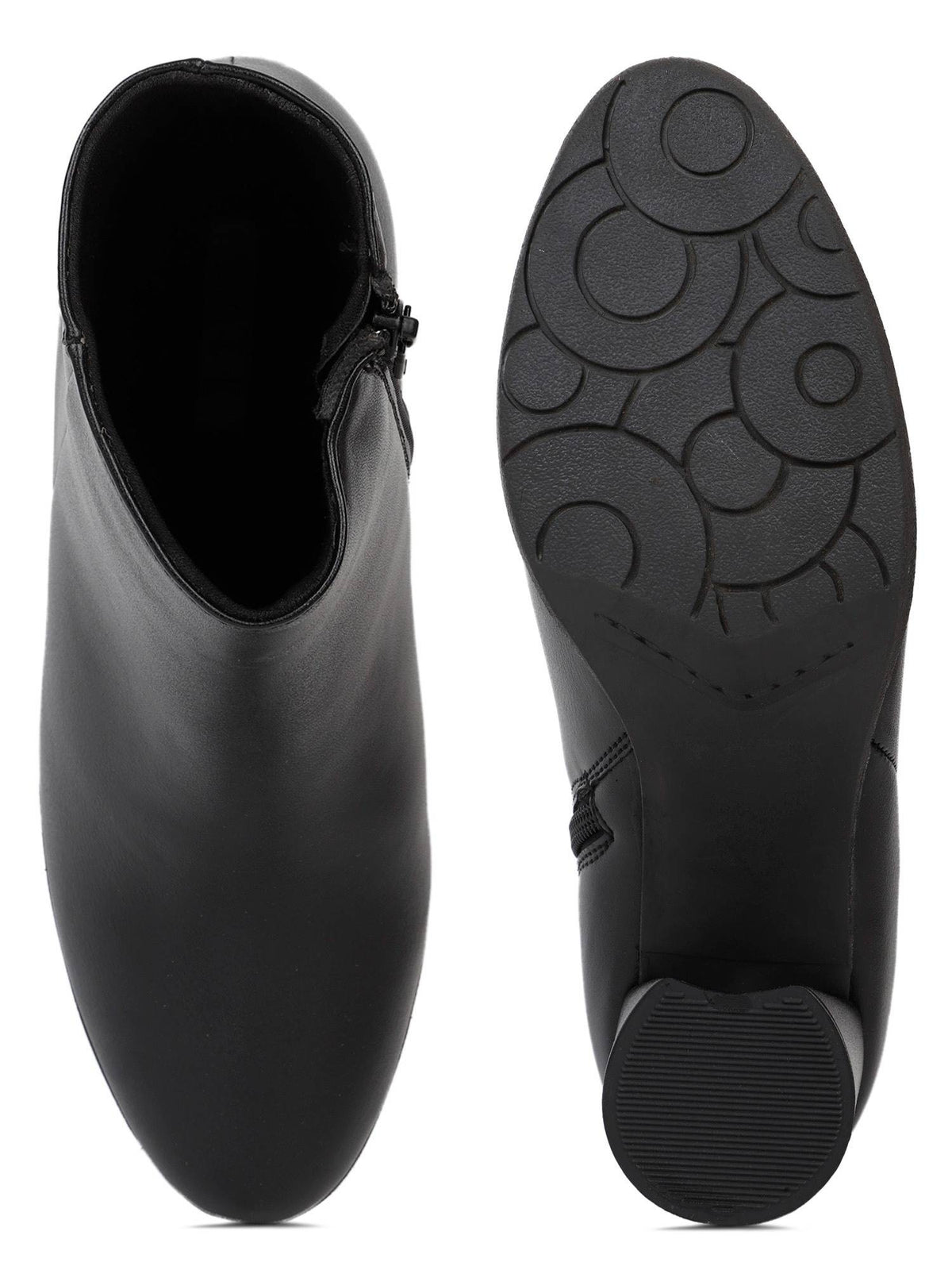 Black Women Slip On Casual Boots | BT61 - view 3