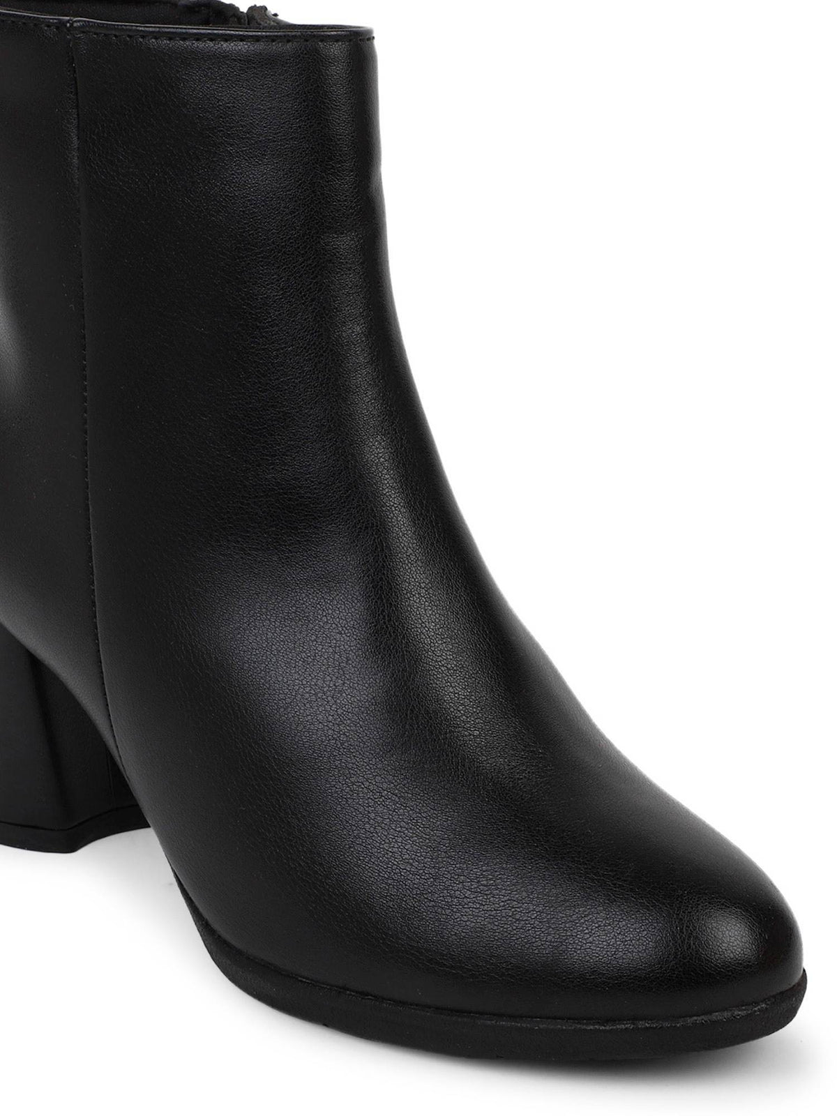 Black Women Slip On Casual Boots | BT61 - view 5