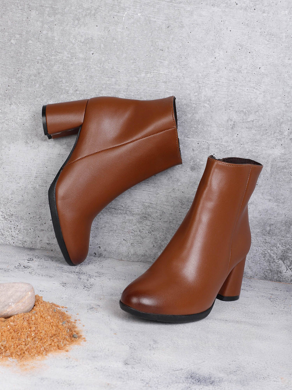 Black Women Slip On Casual Boots | BT61 - view 7