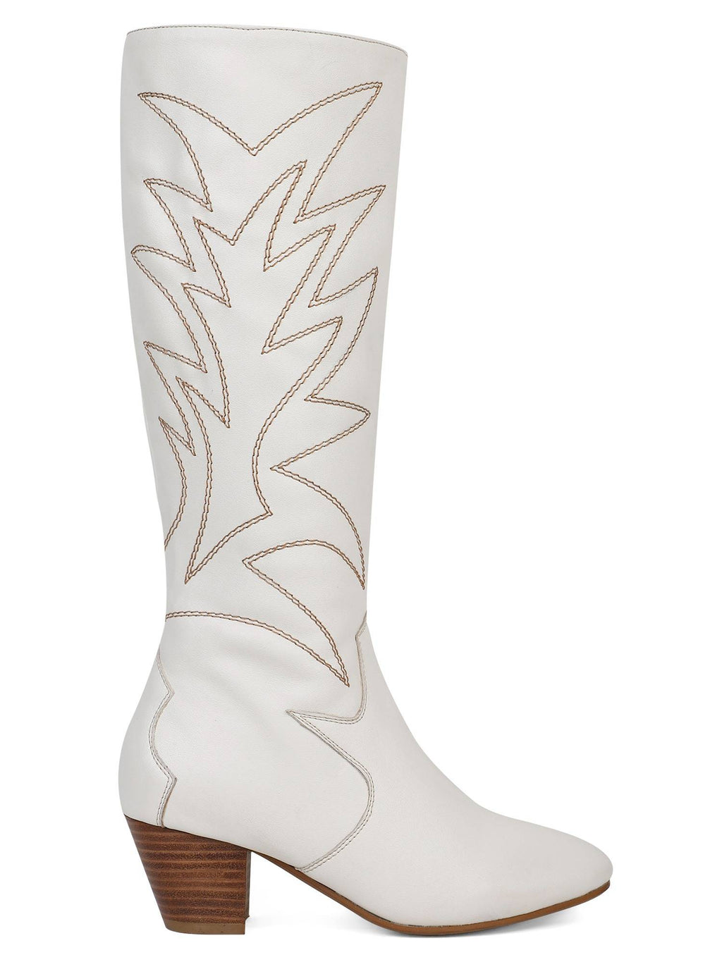 White Women Zip Casual Boots | BT61 - view 4