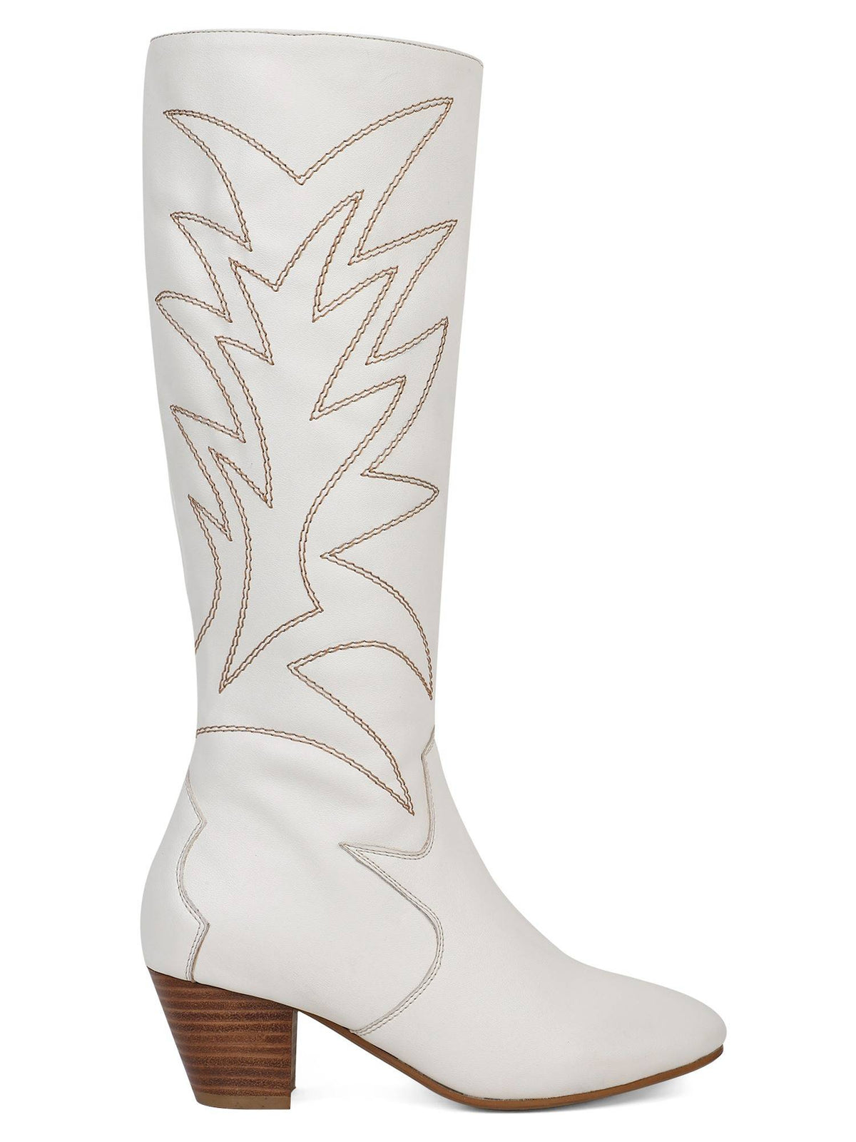 White Women Zip Casual Boots | BT61 - view 4