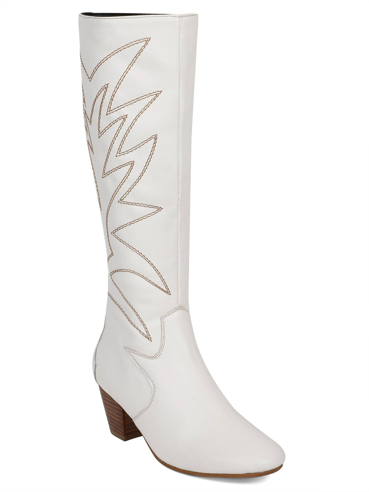 White Women Zip Casual Boots | BT61 - view 6