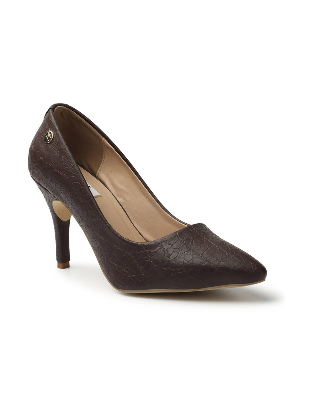 Brown Women Slip On Pumps | H78 - view 4