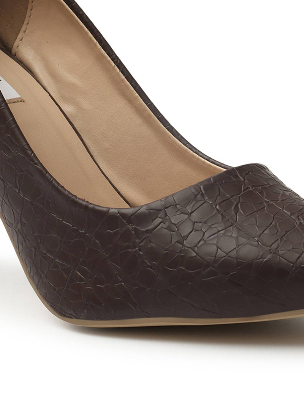 Brown Women Slip On Pumps | H78 - view 8