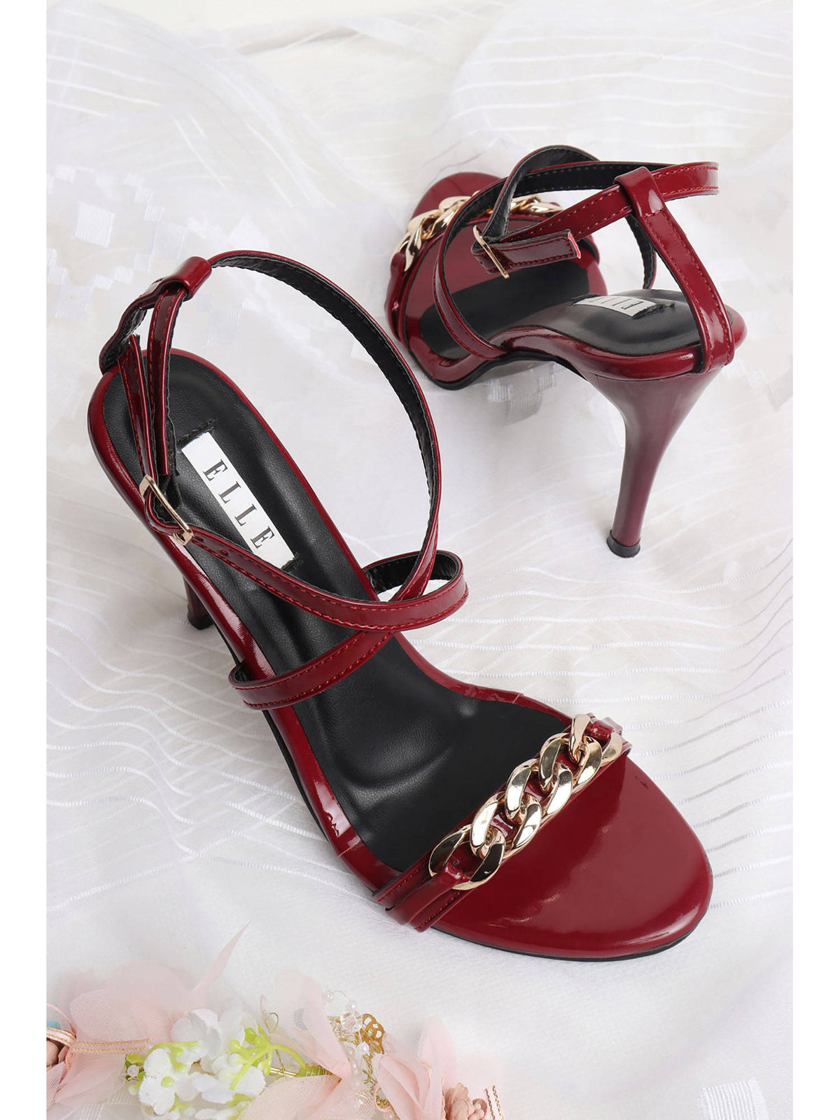 Black Women Buckle Sandals | H78 - view 7